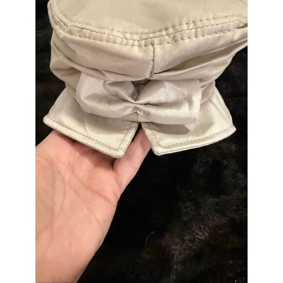 Balke cream Tan bow packable hat one size - Picture 2 of 4